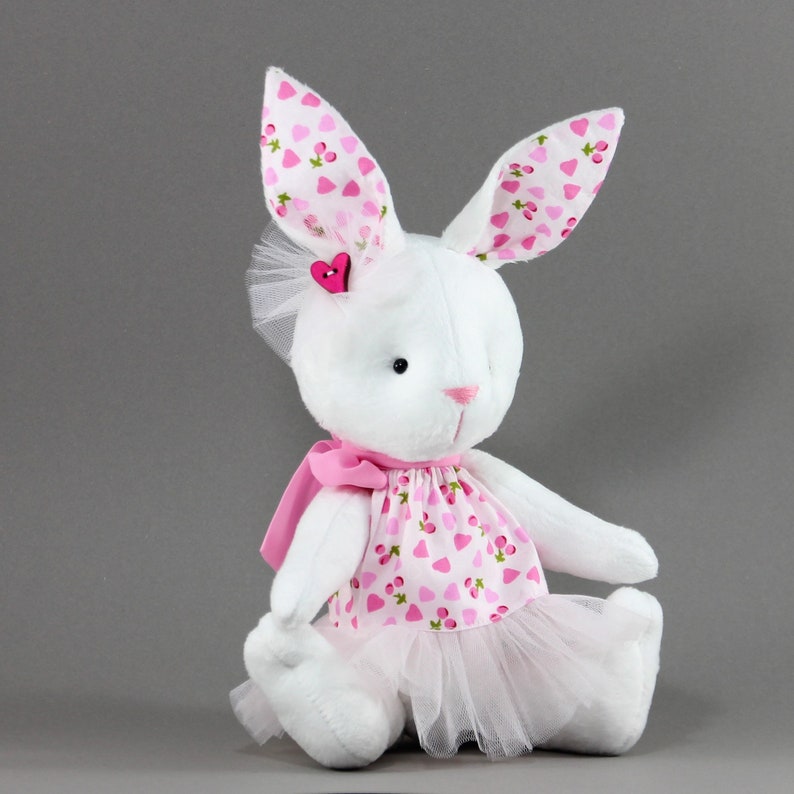 Plush Bunny Toy for Toddler. Easter Rabbit Decor. Pink Bunny - Etsy