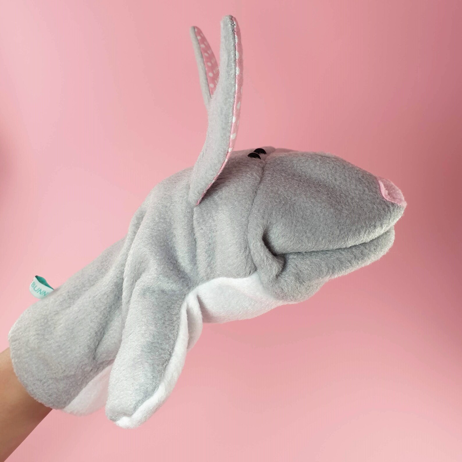 Rabbit Puppet Toy for Kids With Mouth. Puppet Theater Toy. Etsy