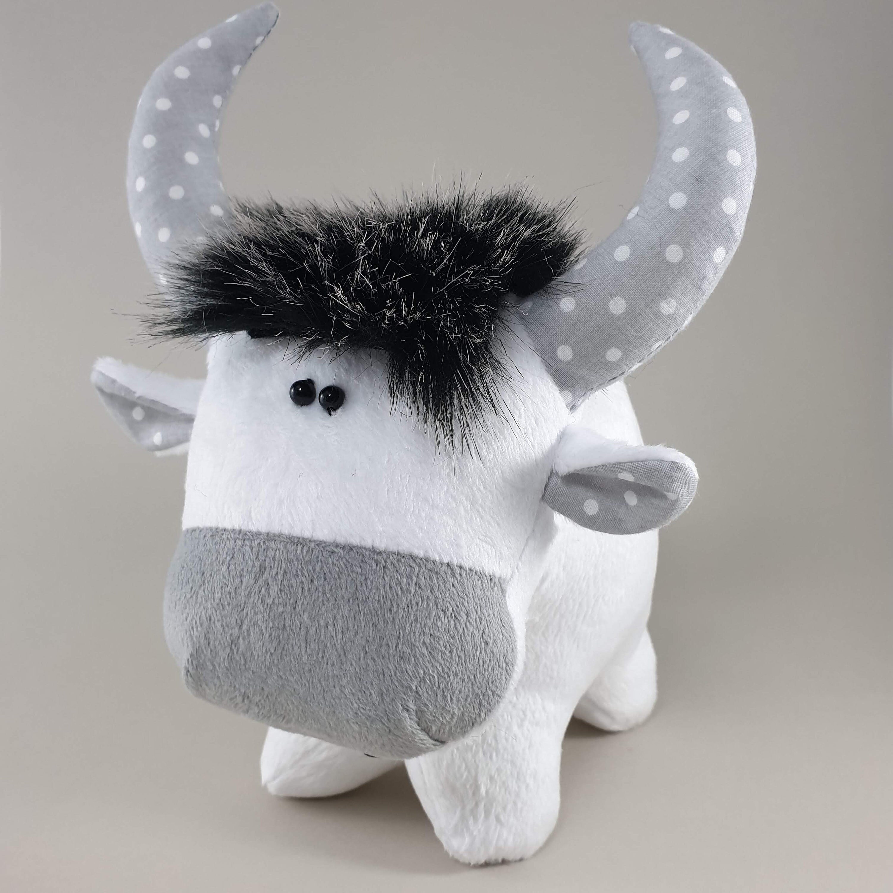 Moon the White Buffalo. Buffalo Plush Toy. White Bison. Etsy