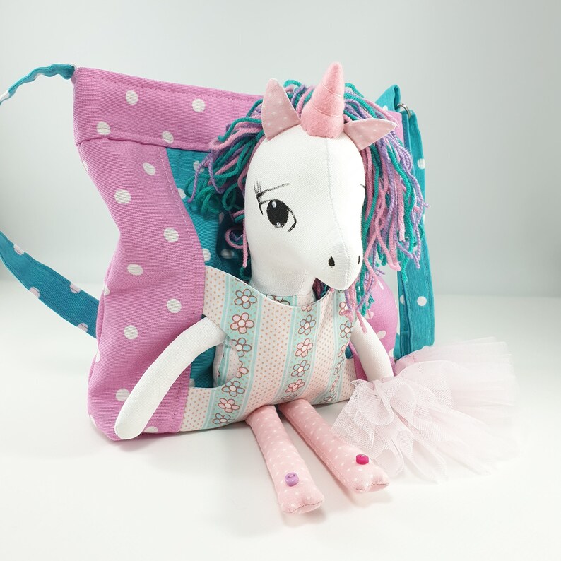 Crossbody Purse With Rainbow Unicorn Doll. Baby Girl Gift Idea Etsy