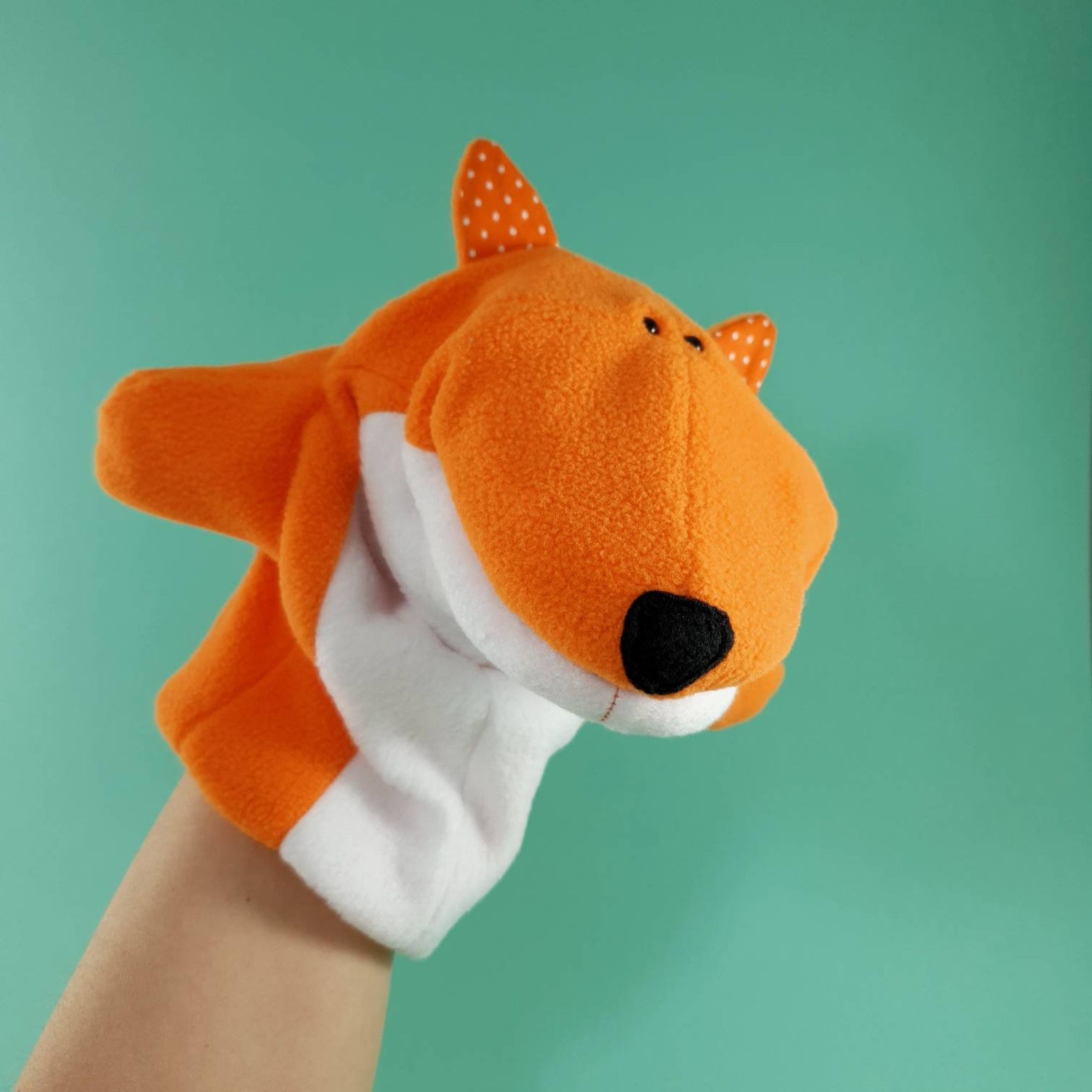 Fox Puppet Fleece Toy for Kids. Puppet Theater. Educational Etsy