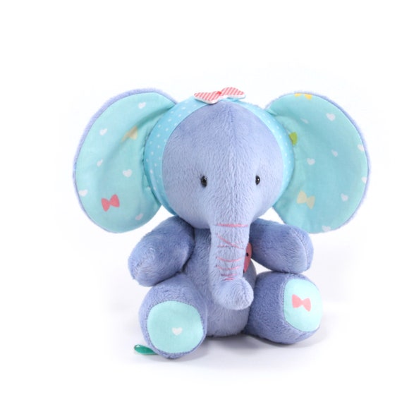 Elephant plush toy for kids. Baby elephant gift idea. Elephant Etsy
