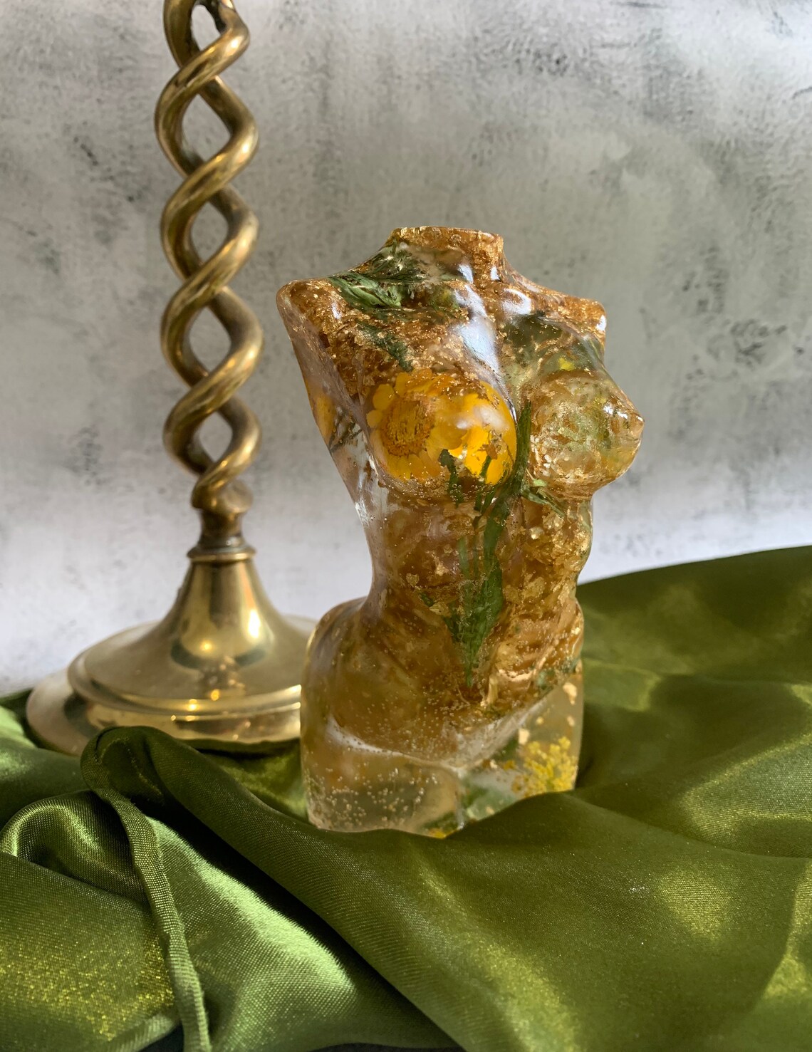 Large Gold and Flower Goddess Resin Goddess Female Figure Etsy