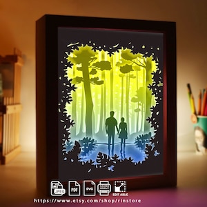 Love gifts paper light box template, shadow box template, shadow box art, Cutting Cricut, Valentine’s Day gift  #178