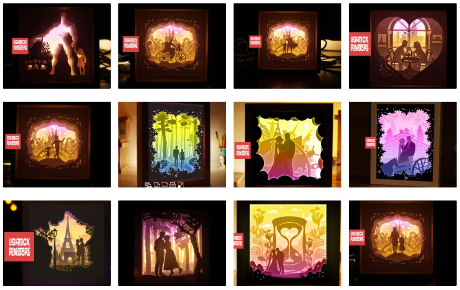 Fireman Paper Light Box Template Shadow Box Template Shadow Etsy