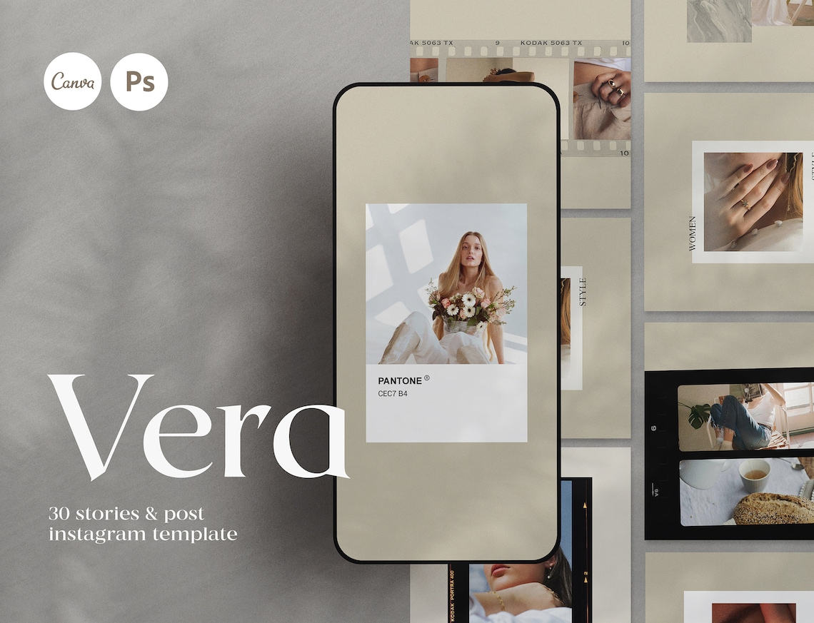 Aesthetic Social Media Templates 30 PSD & CANVA Templates Etsy