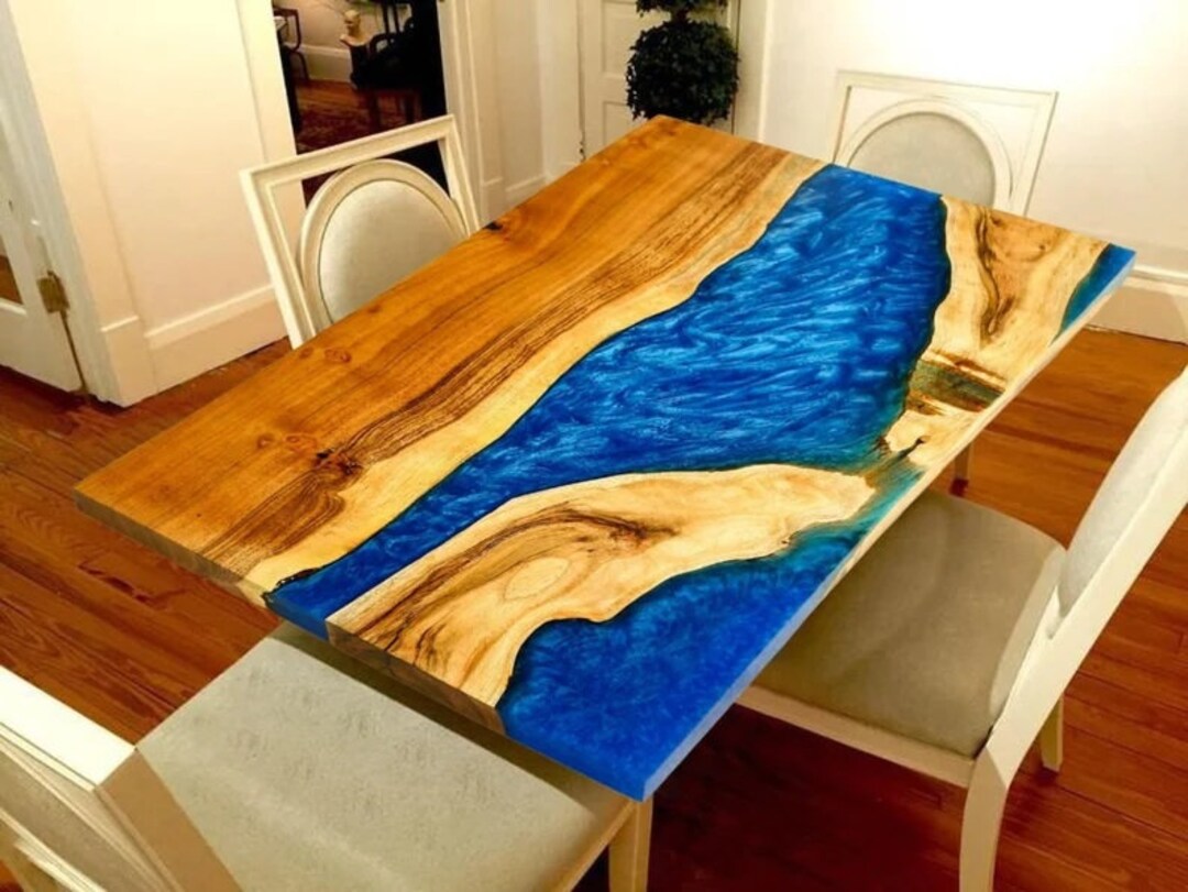  HARIOMHANDICRAFTEXPORT Black Epoxy Resin Top Table, Living  Counter Top, Computer Desk, Outdoor Decor, Kitchen Home Decor, Mid Century  Modern, Dining Furniture, Farmhouse Furniture : Handmade Products