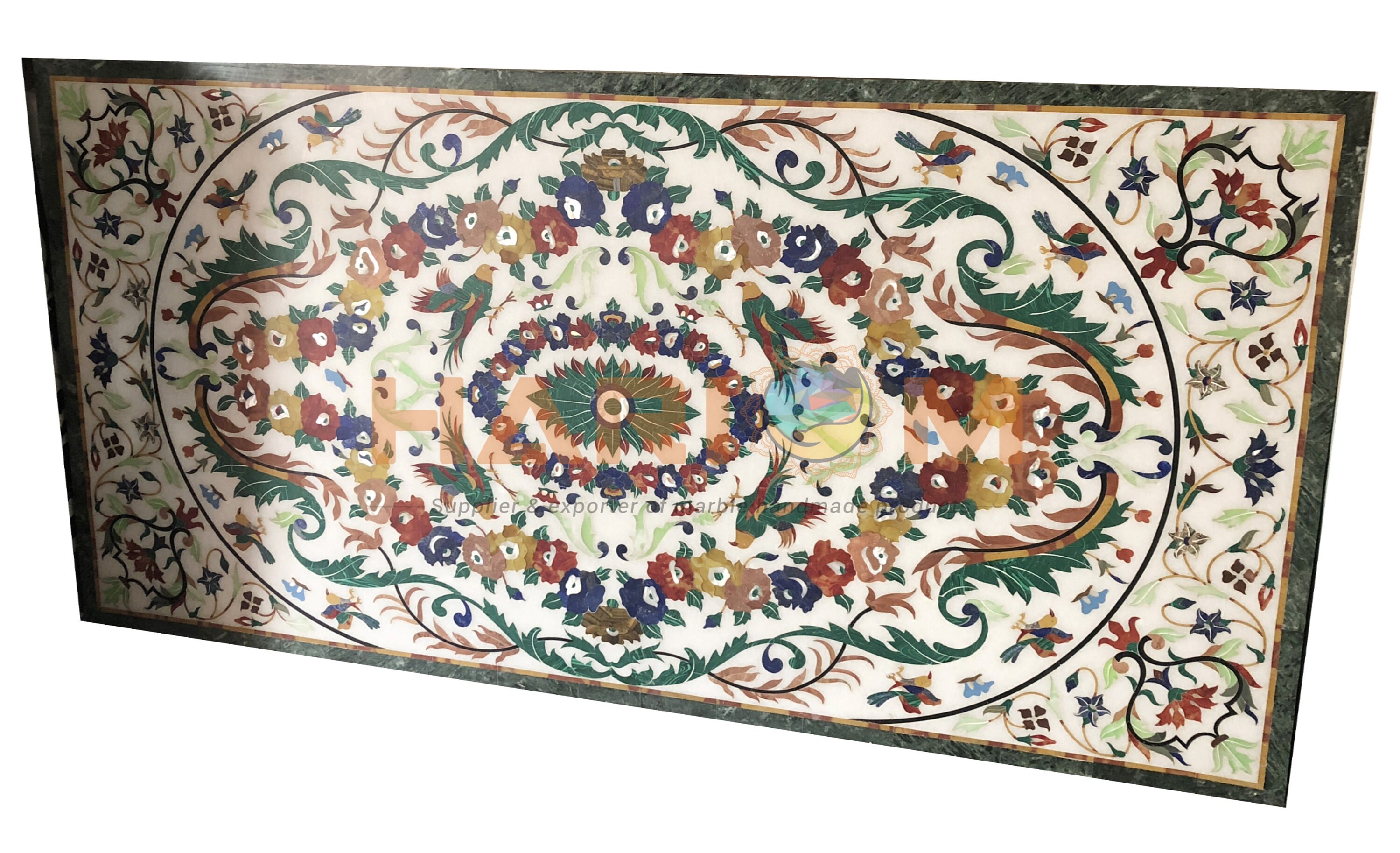 Weiße Marmor Mitte/Seite/Ende Esstisch Top Pietradura Edel | Etsy