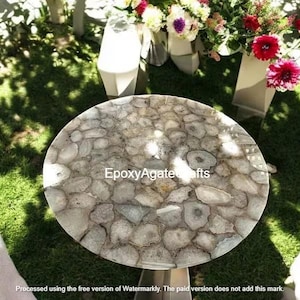 Mesa de centro de ágata natural, sofá, mesa de centro, escritorio de encimera hecho a mano, muebles de lujo redondos de ágata, consola, bar, decoración de interiores para balcones hechos a mano