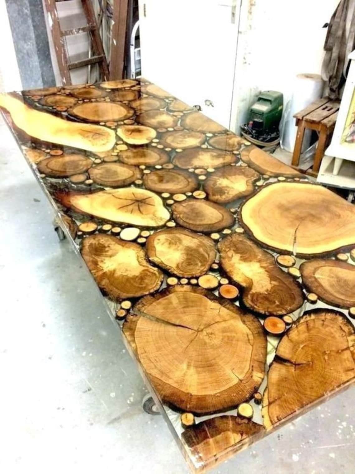 Konferenztisch Tisch TischPlatte Epoxy Epoxy Holz Tischplatte | Etsy