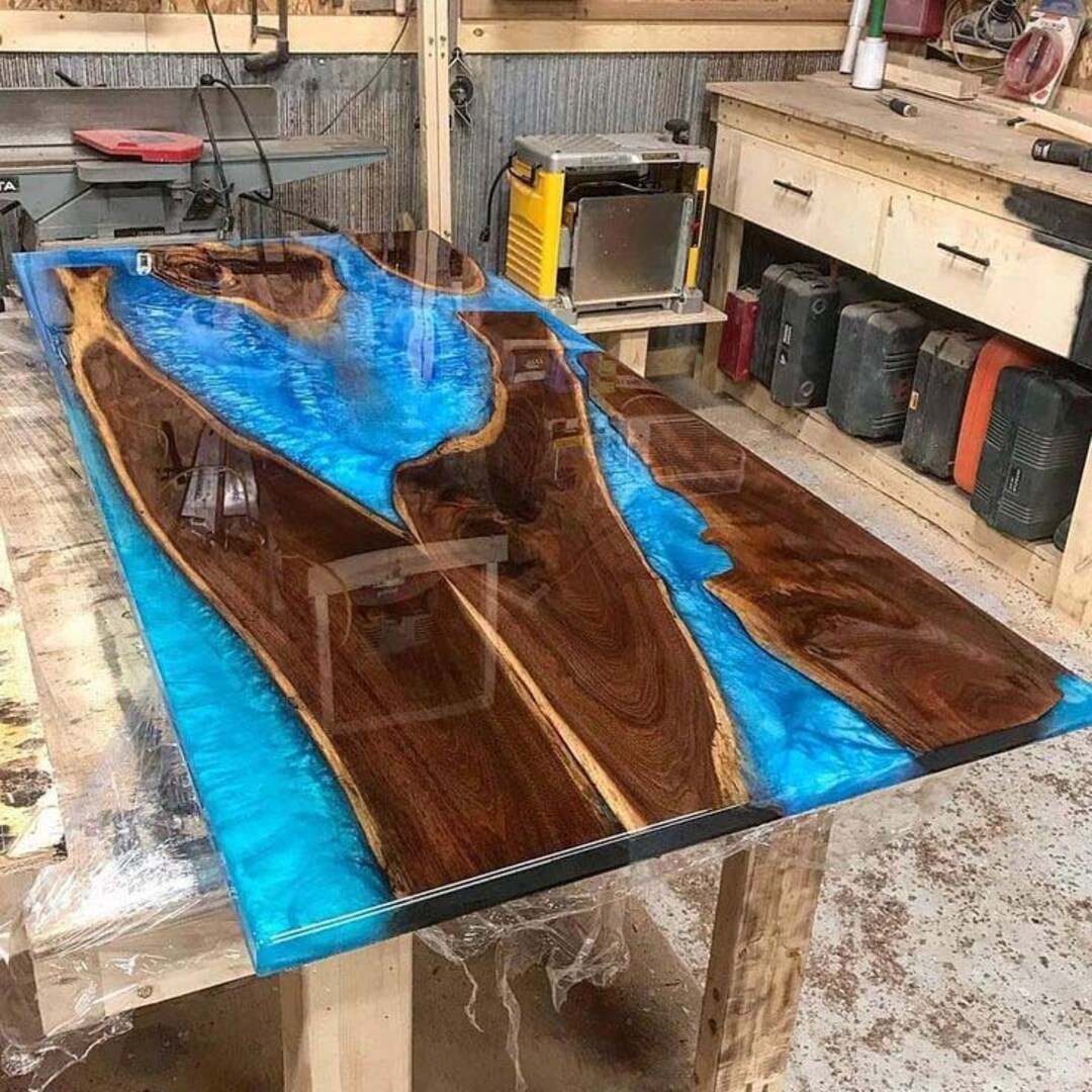 HOW TO MAKE A RESIN RIVER TABLE USING CLEAR EPOXY CASTING, 41 OFF