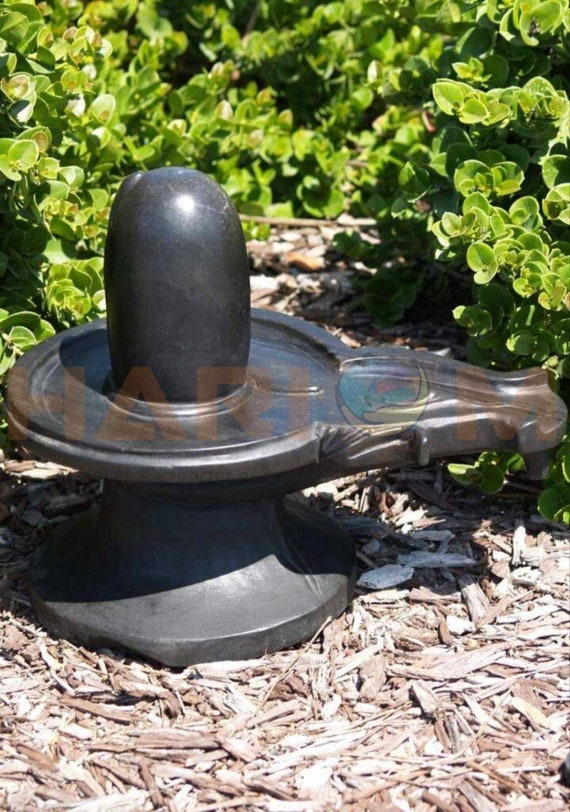 Stone Shiva Lingam on Iron Stand - Ca 1900's Stone Shiva Lingam on Iron Stand - Ca 1900's