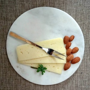 Marble Chopping Board, Marble Serving Gourmet Platter, Marble Pastry Board,  House Gift, White Natural Marble Kitchen Decor