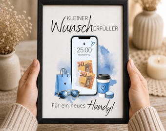 Birthday Money Gift for a New Phone – Printable Cash Gift PDF