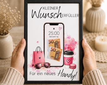 Birthday Money Gift for a New Phone – Printable Cash Gift PDF