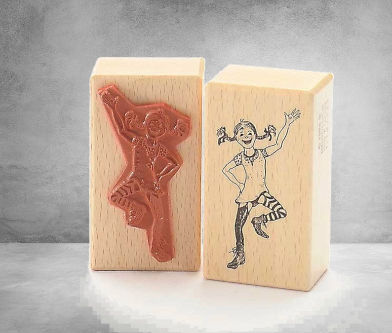 rubber stamp Girl Child