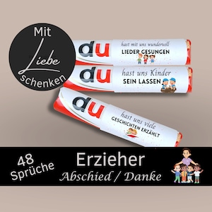 48 Duplo Banderoles Educator  Farewell Gift | Kita childgarden Thank You Gift | Gift Idea Teacher | Digital Download