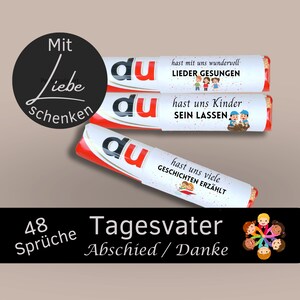 48 Duplo Banderoles Daycare Father Farewell Gift | Kita childgarden Thank You Gift | Gift Idea Educator Teacher | Digital Download