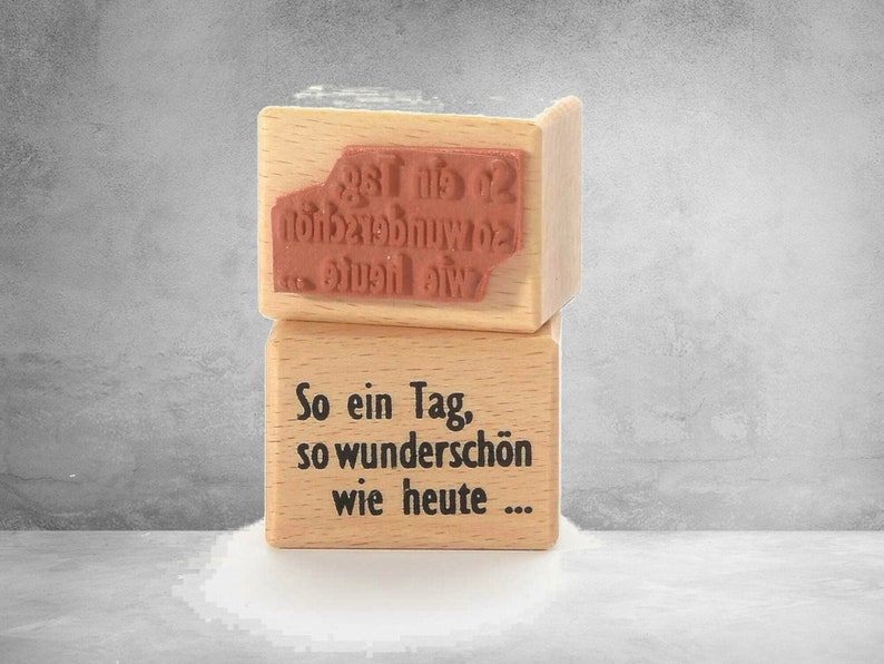rubber stamp A day as beautiful as today...