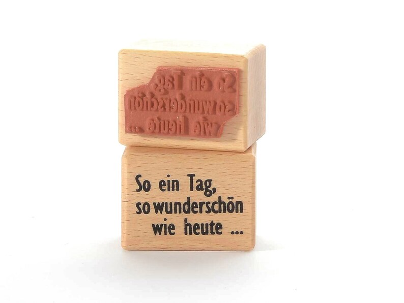 rubber stamp A day as beautiful as today...
