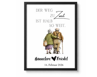 Personalized Wedding Gift Printable PDF – Couple Poster Download