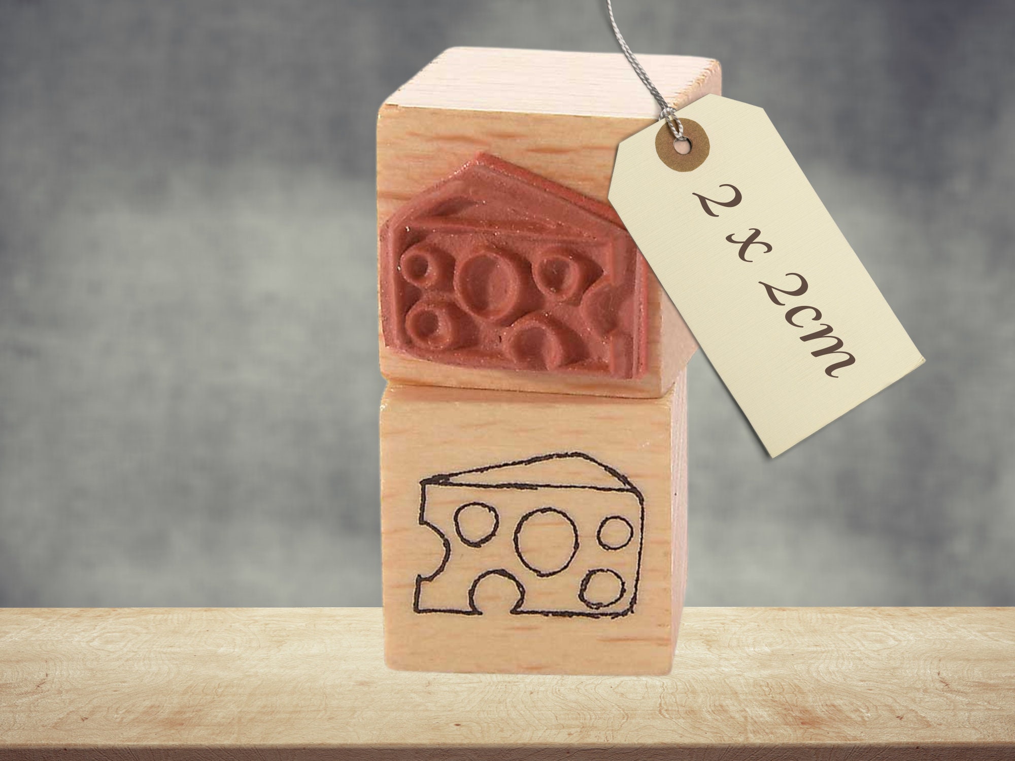 Bee Wooden Rubber Stamp 