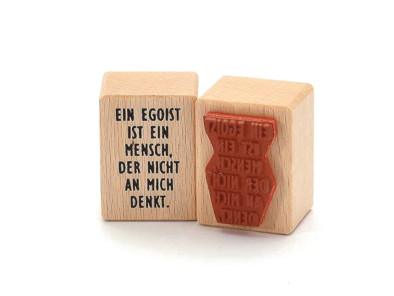 rubber stamp An egoist is a person who...