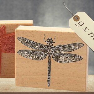 rubber stamp dragonfly animal motif