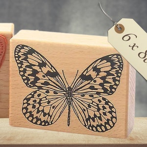 rubber stamp large butterfly animal motif