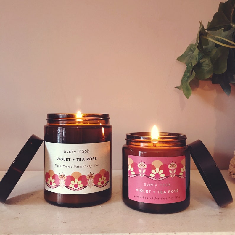 CA Hand-Poured Candle - Violet