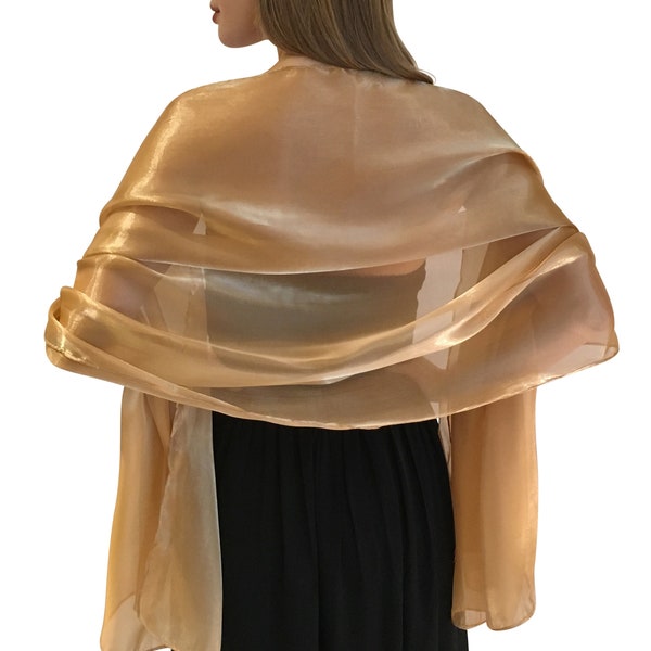 Central Chic Iridescent Wrap Stole Shawl Pashmina For Weddings Parties Brides Bridal Wear Bridesmaids & Evening Wear