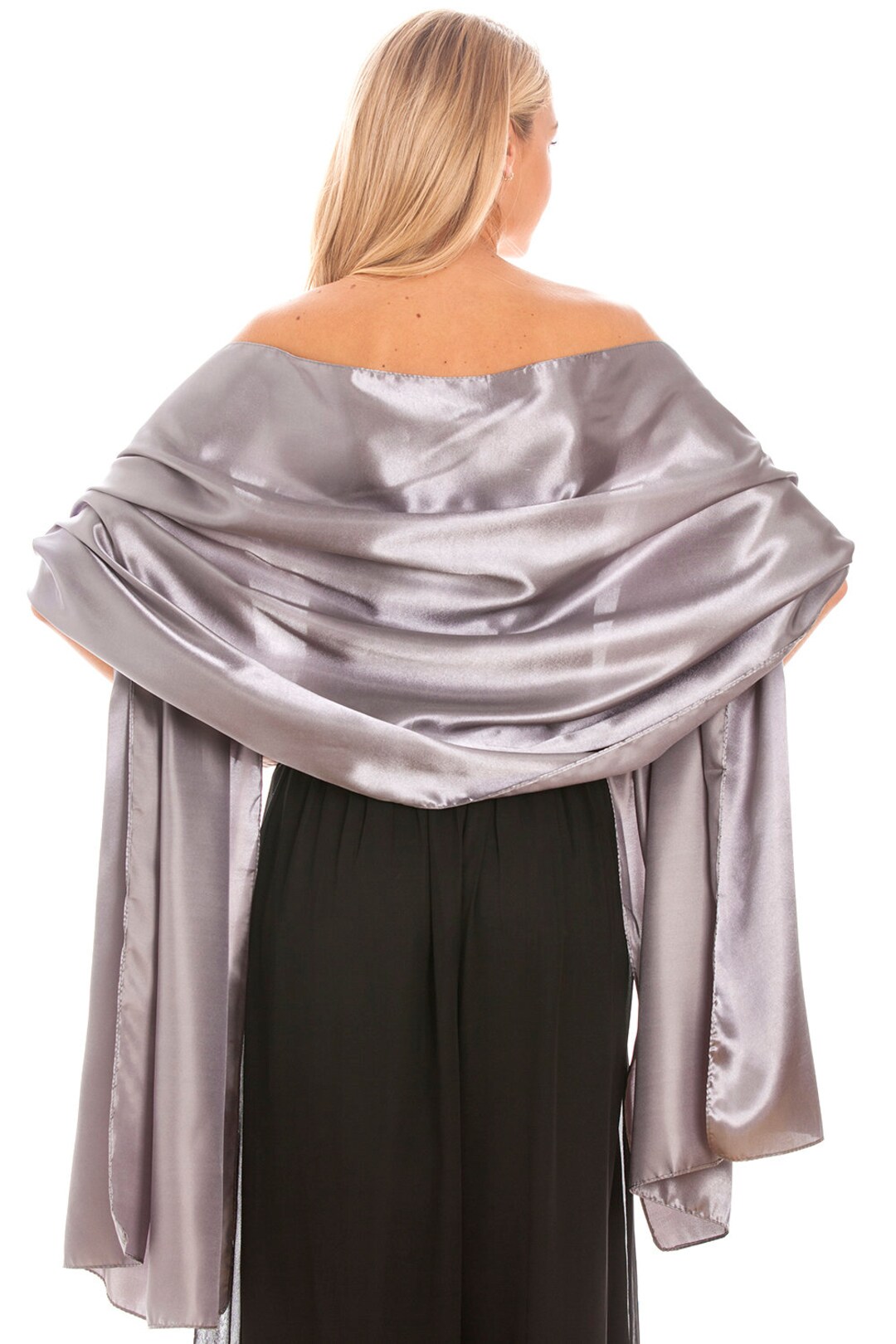 Satin Shawls Pashminas Wraps Largeextra Large Size for Weddings, Brides, Bridesmaids, Wedding