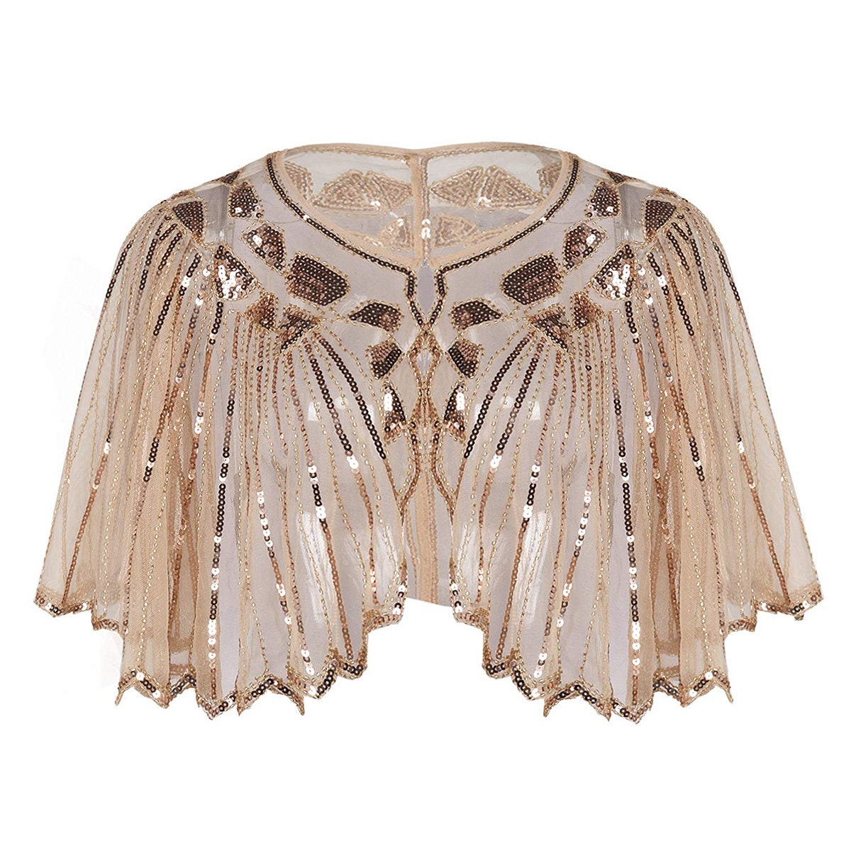 Vintage Sequin Capelet Beaded Shawl Scarves Wedding Bridal Etsy