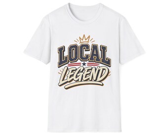 Koszulka „Lokalna legenda” | Crown Collegiate w stylu vintage