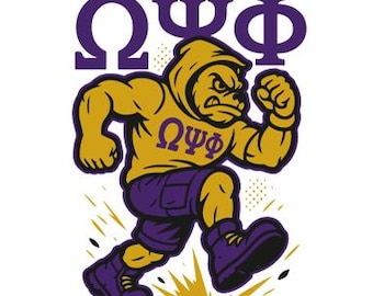 Diseño de bulldog inspirado en Omega Psi Phi / Descarga digital / svg, png, eps, pdf
