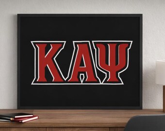 Kappa Alpha Psi KAΨ Diseño digital / Arte gráfico estilo fraternidad / Descarga instantánea