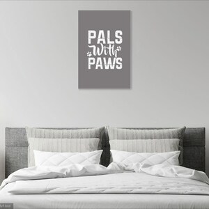 Pals With Paws Digital Print Wall Hanging Office Home Decor Poster
