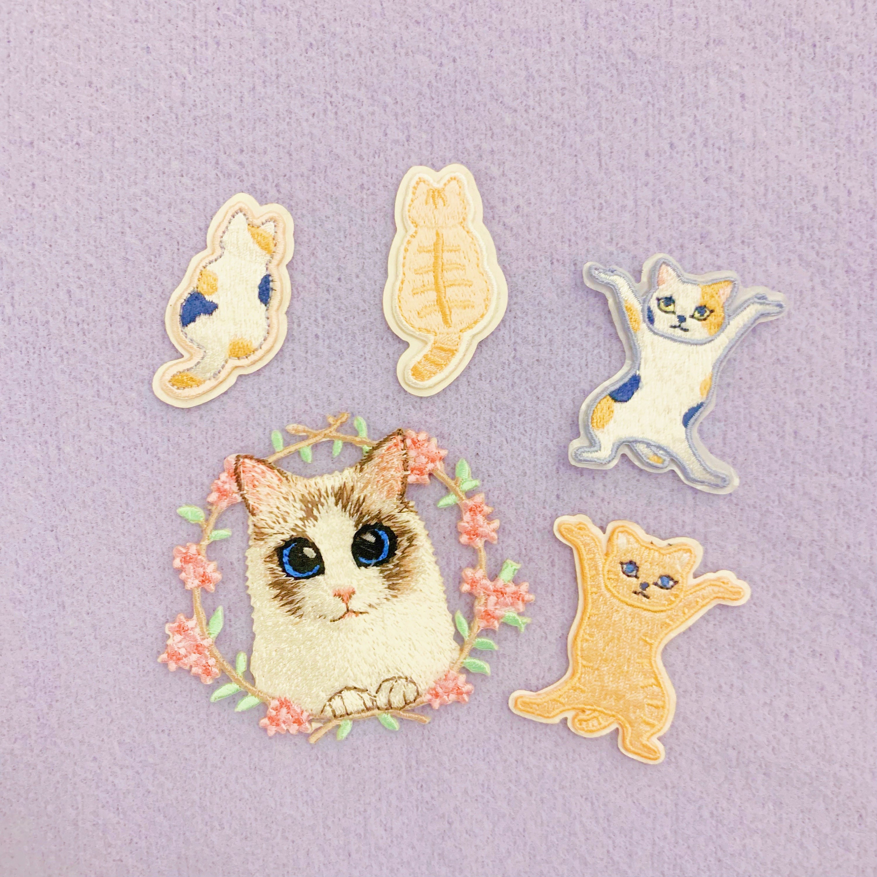 Calico Cat Iron on Patch for Clothes, Backpacks, Hats, Bags, Etc Adorable  Clothing Accessory, Cute Kitty Embroidery, Kawaii Sew on Badge 