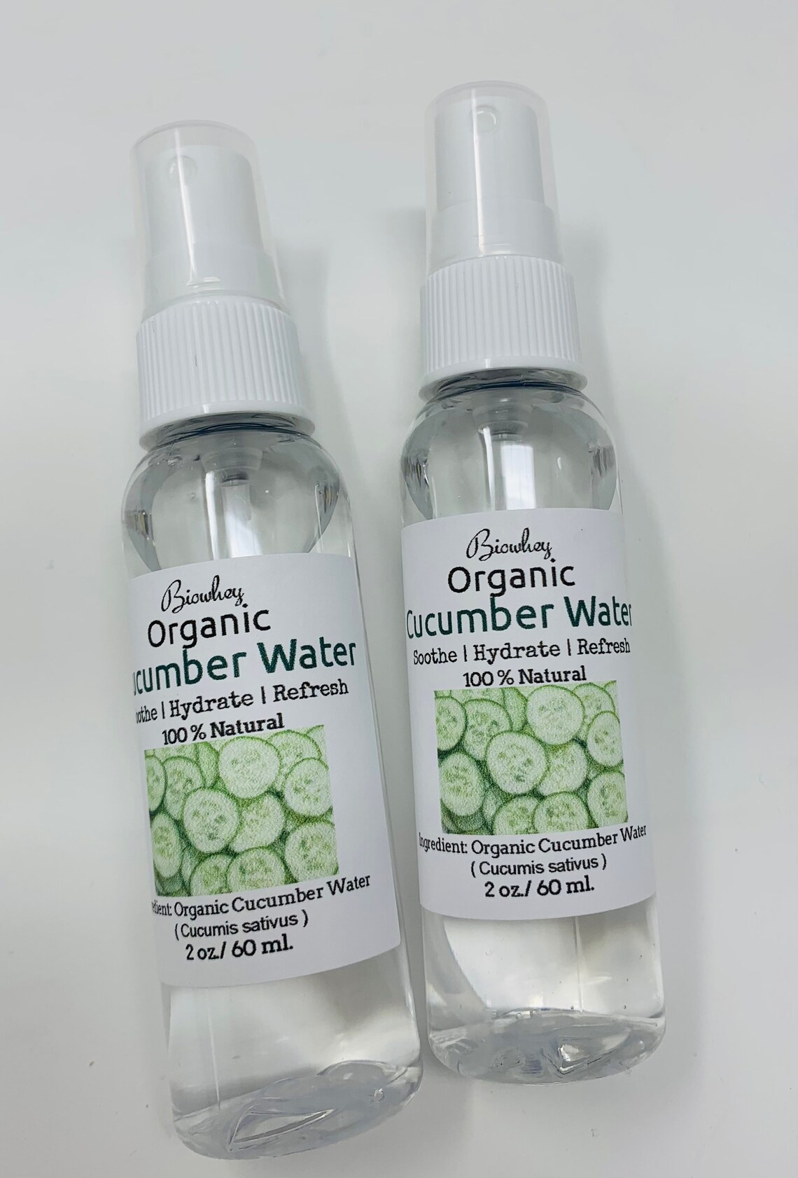 Organic Cucumber Water / Hydrosol Spray Hydrating Hydrosol Etsy