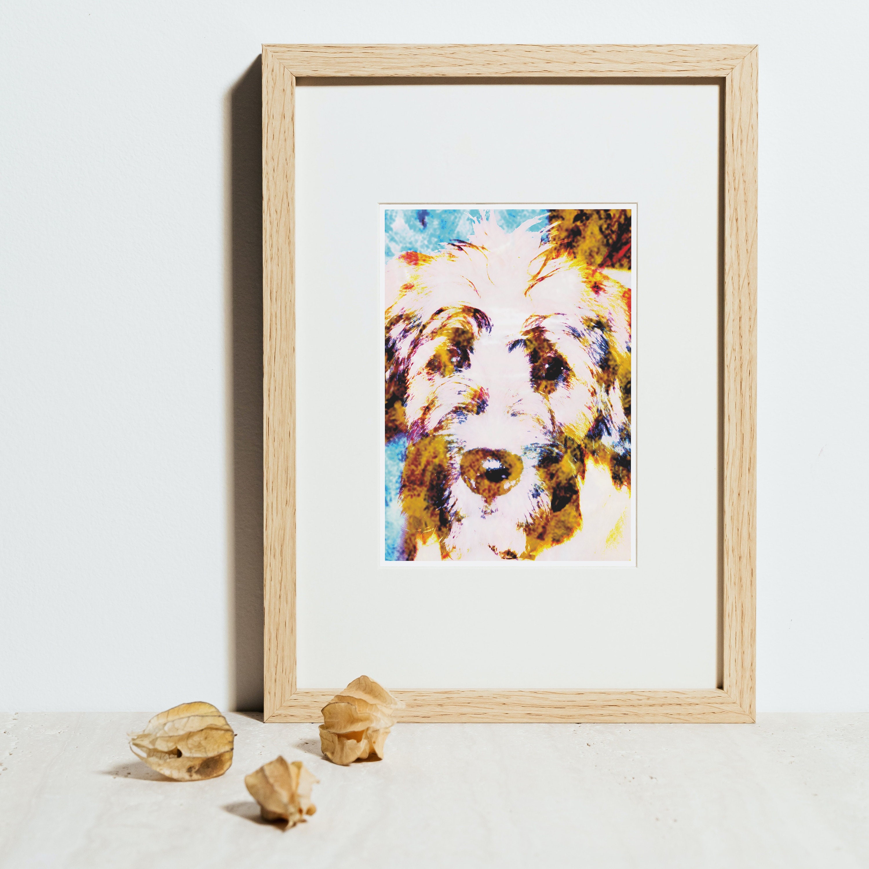 Cute Dog Printable Wall Art Slightly Blurred and Pixelated | Etsy