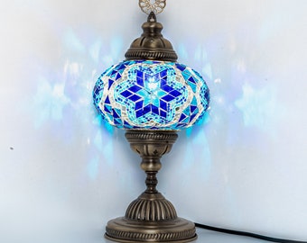 Turkish Table Lamp - Handmade Table Lamp - Mosaic Table Lamp - Various Colors