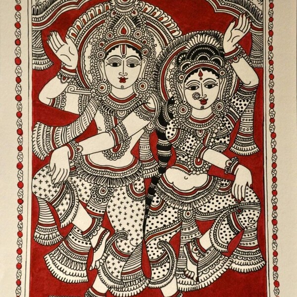 Kalamkari Wall Art Etsy