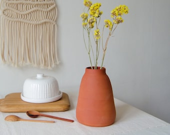 Burnt Orange Vase Etsy