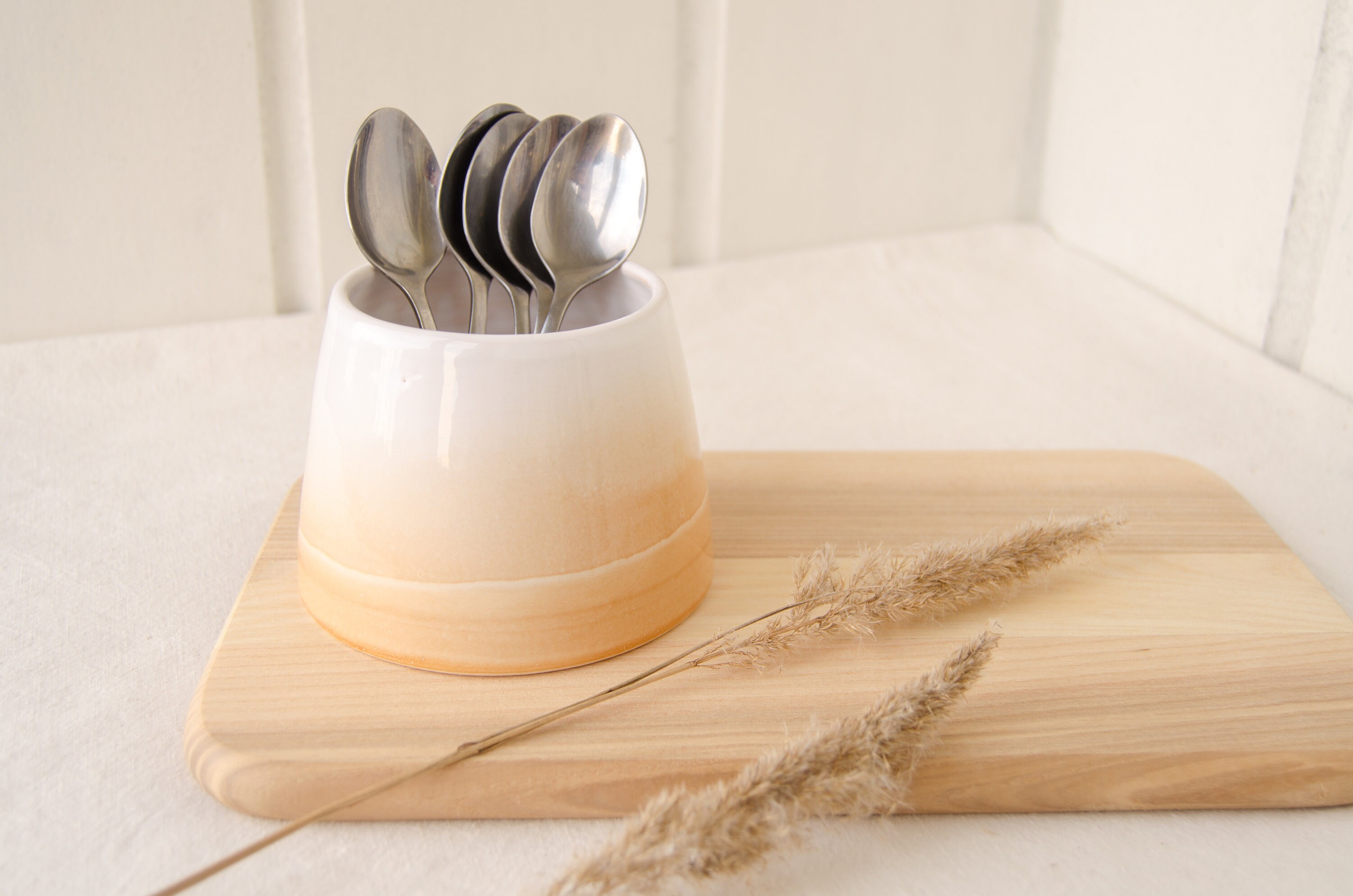 Utensil Holder Ceramic Utensil Holder Utensil Crock Kitchen Etsy