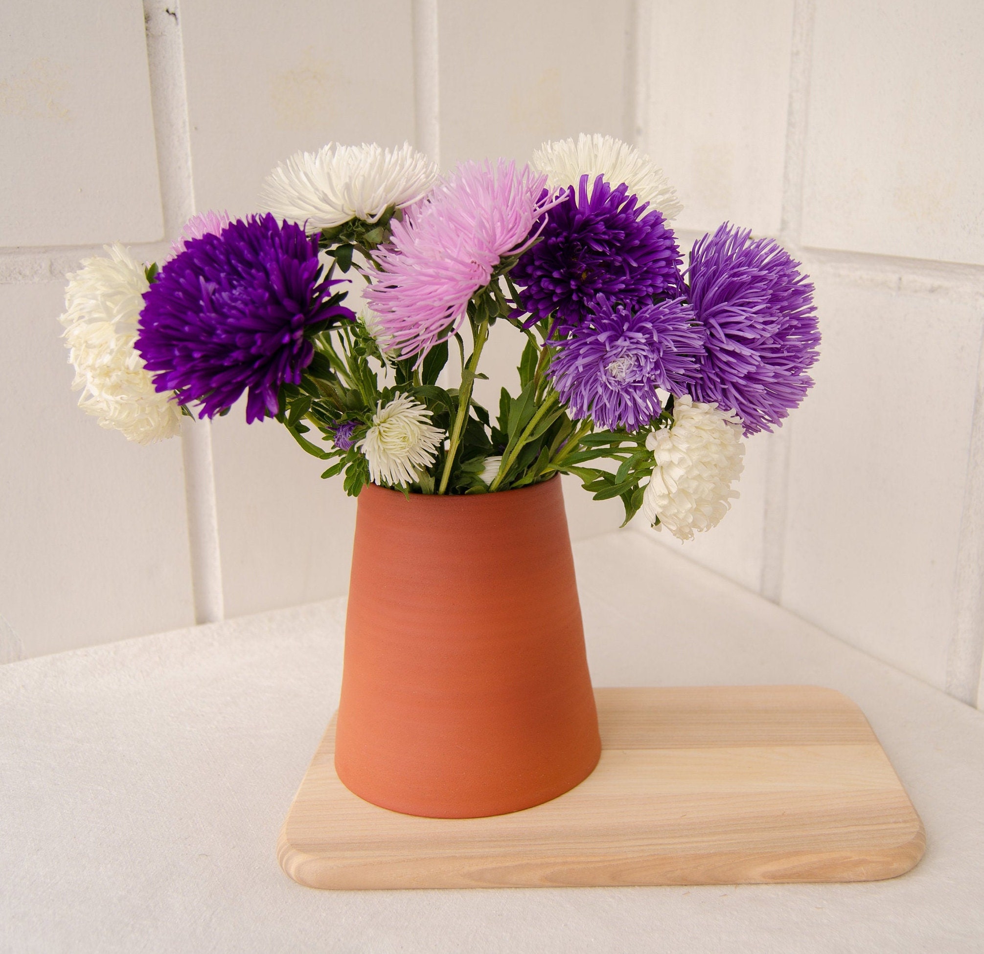 Ceramic Kitchen Utensil Holder Terracotta Spoon Holder Etsy