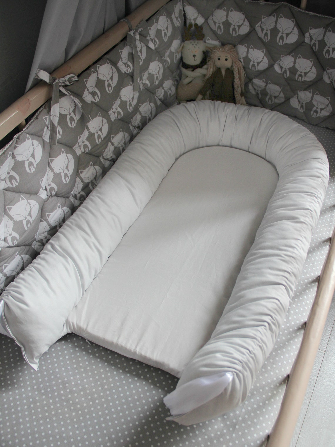 Rainy Baby Nest Co Sleeper Lounger For Newborn 100% Cotton