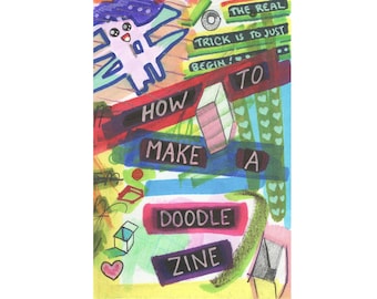 Cómo hacer un Doodle Zine: una mini revista plegable de una página