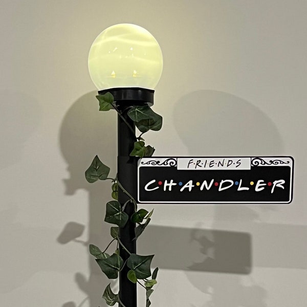 FRIENDS New York Centerpieces ~ LED Lit Street Sign Lamp Posts ~ Vines or Feather Boa with Central Perk Sign, NYC Taxi, Peep Hole