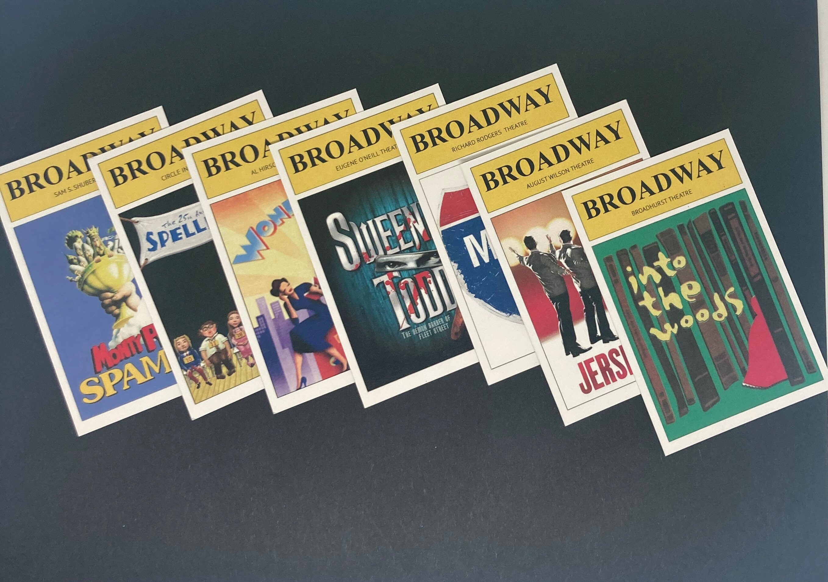 BROADWAY TRADING CARDS Set of 48 Broadway Musical Theater Etsy