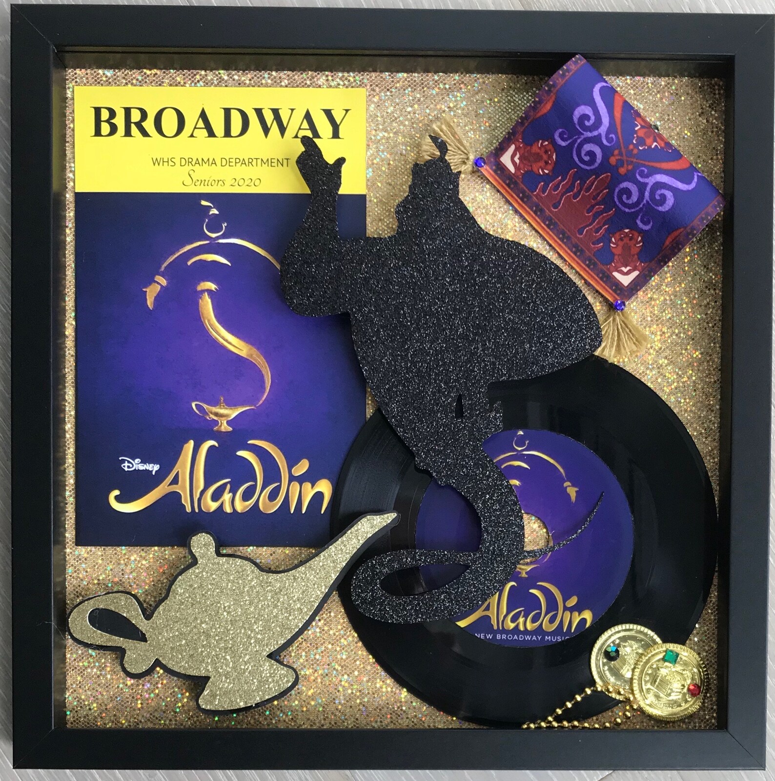Set of 4 BROADWAY Shadowbox Collage Theatre Memorabilia Etsy
